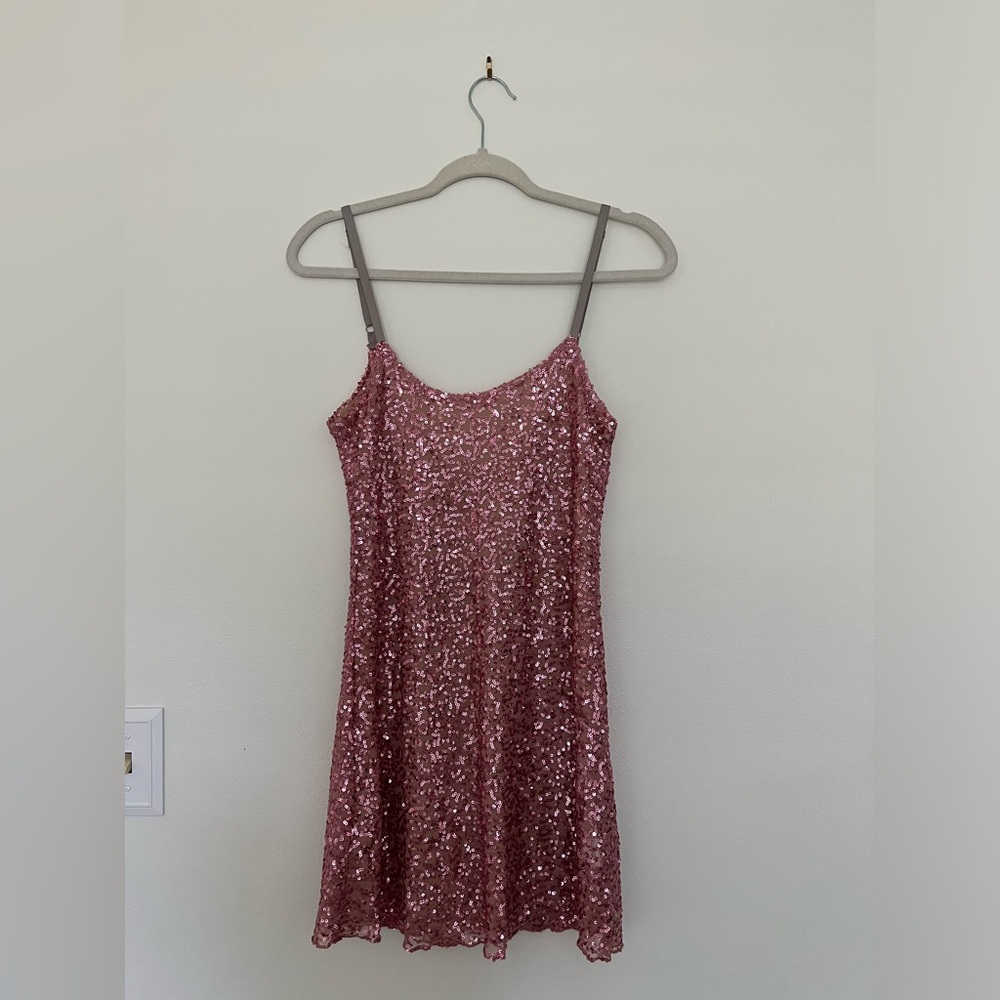 Pink sequin dress size s